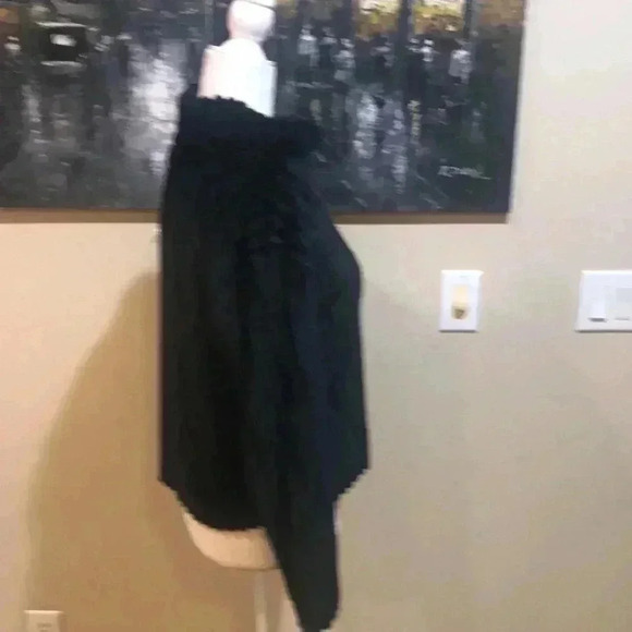 NWT Planet Gold Sweater Black Ribbed Super Soft Mock Neck Plush Pullover-S - Picture 3 of 9